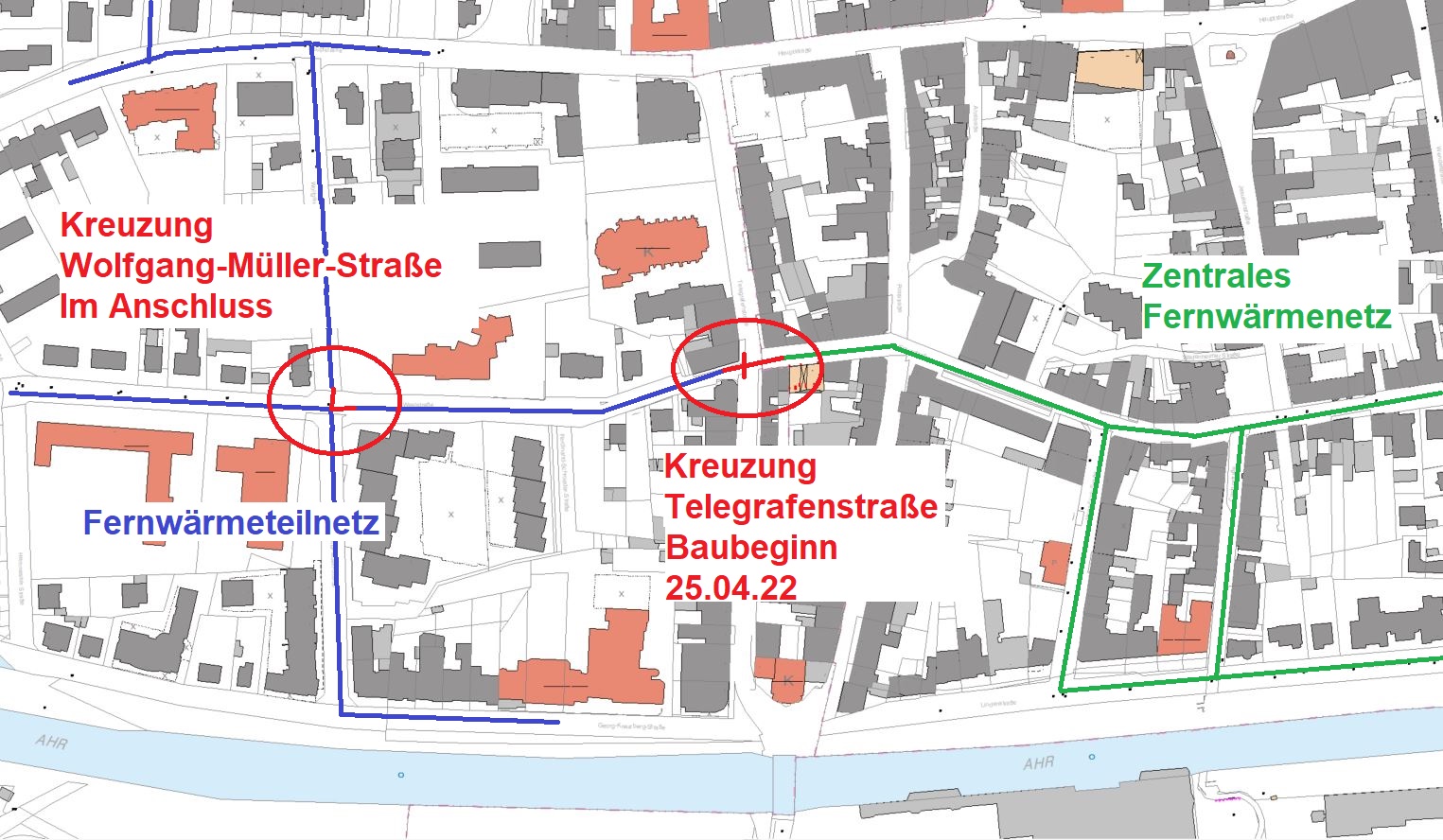 Lageplan der Baumaßnahme